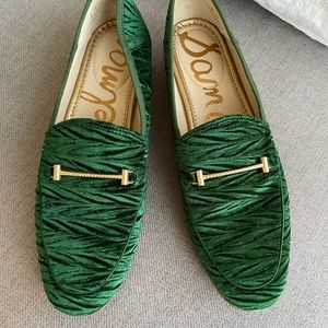 Sam Edelman Lior Emerald Velvet Loafer, Sz 9